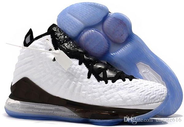 

mens new lebron james 17 basketball shoes xvii glow in dark 3m pre in the arena grey white gold youth kids lebrons sneakers boots 4y-12 01