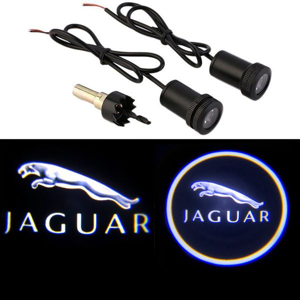 

2pcs / комплект Jaguar XF XFL XFR XJ XJ6 XK S F TYPE двери автомобиля Дух Тень Добро пожаловать прое