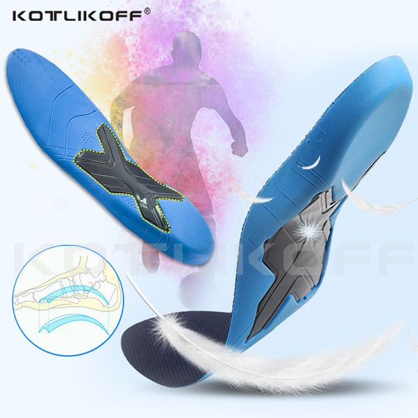 

kotlikoff pu orthopedic insoles flat foot arch support shoes pad for men women corrective o/x leg care ortcs insole inserts, Black