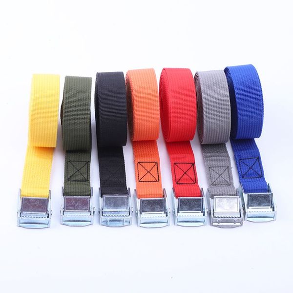 

2m buckle tie-down belt with metal buckle for car motorcycle bike tow rope belt a6he