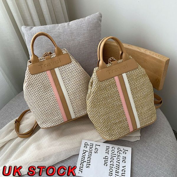 

мода стро кожаная сумка тканые мешки плеча вскользь путешествия hangbag пляж satchel ранцы
