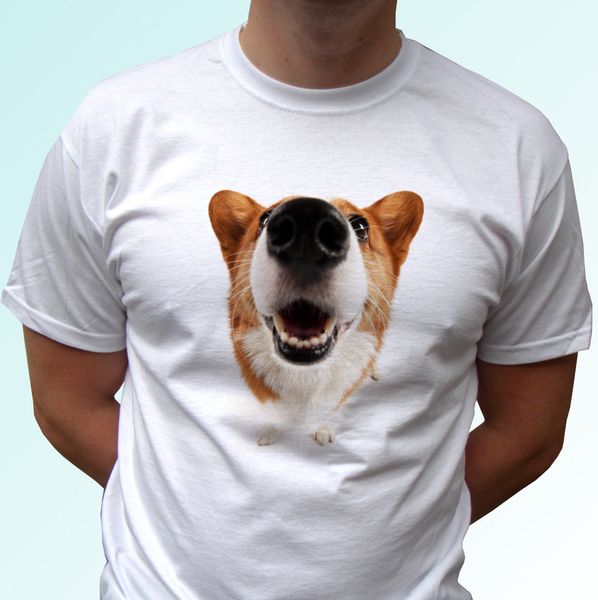 Acheter T Shirt Corgi Gallois Tête De Chien Top Animal Tee Shirt Design Mens Femmes Enfants Tailles De Bébé Manches Plus La Taille T Shirt Couleur