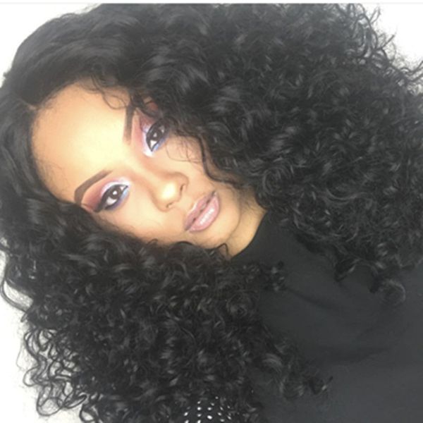 

горячие парики африканского завернутых трубок химических волокна волос парики голова пушистого взрыва небольших локоны в небольших фигурном, Black