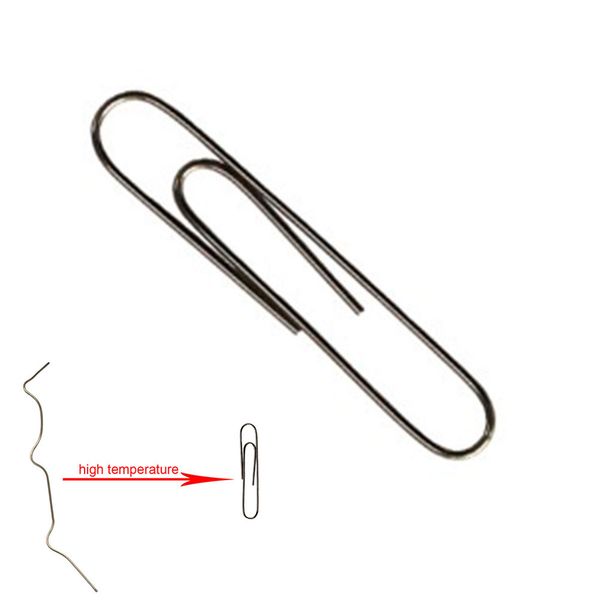 

nitinol memory change self bending paperclip illusion mentalism magic trick toy