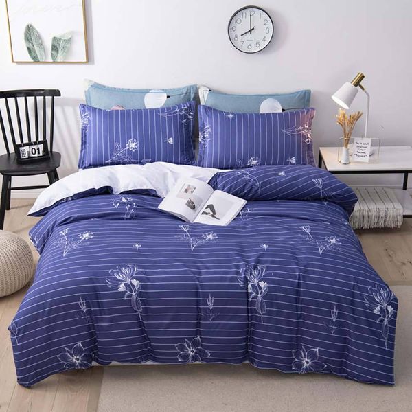 Primrose Bedding Set King Size Romantic High End Navy Duvet Cover Queen Twin Full Single Comfortable Bed Cover With Pillowcase Red Bedding Kids