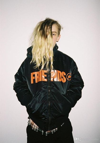 

v куртка мужчины высокого качество ma-1 бомбардировщик всплывающего papking fragment industries coat полет ввс pilot jacket один биография, Black;brown