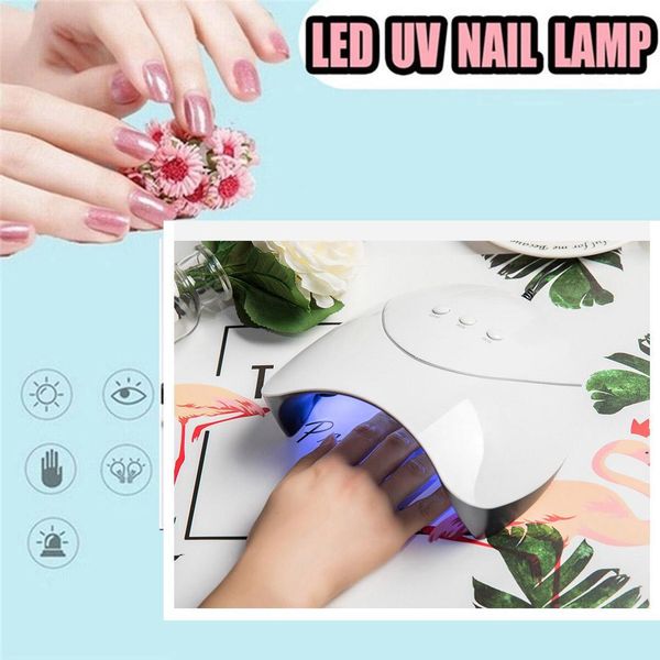 

36w induction uv led nail polish glue lamp nail art casual gels white dryer, Silver