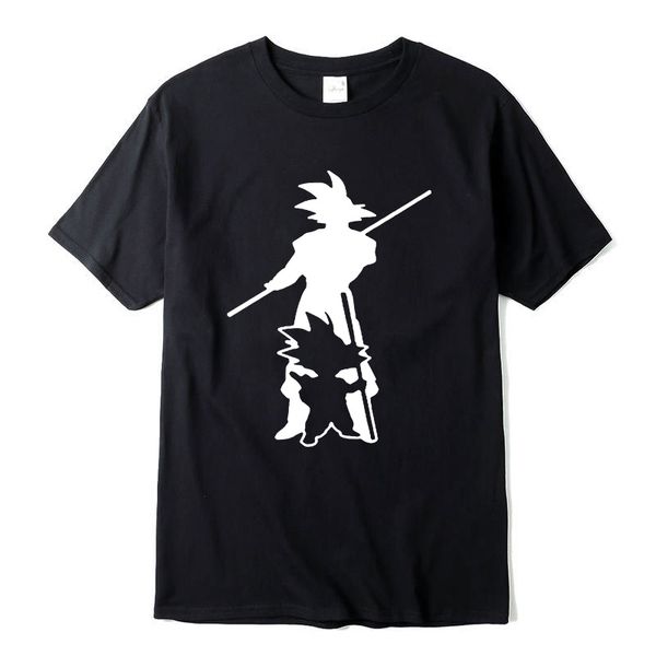 

new fashion 100% cotton the print funny men t shirt to beat goku-krillin casual o-neck mens t-shirt, White;black