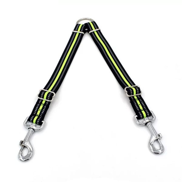 

running dog leash rope reflective nylon two dogs leash nylon dog harness no pull quick control laisse pour chien pitbull 45qy70