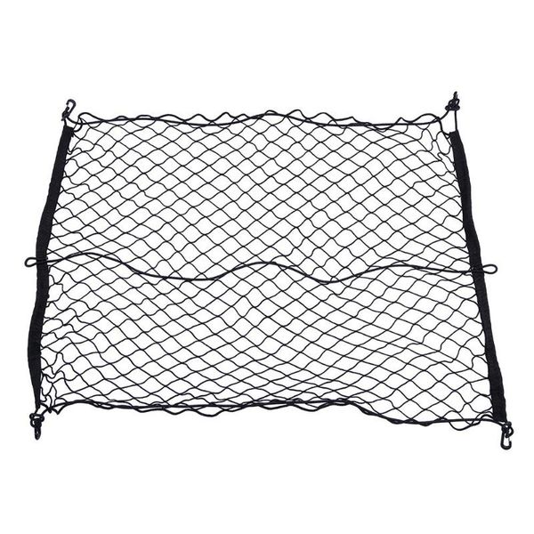 

car rear trunk elastic string net mesh storage bag pocket 90x60cm
