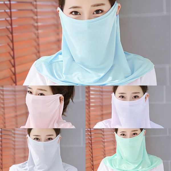 

qngba spots face bandana fashion ring seamless bandana scarf outdoor mask skull wolf mouth face scarf novelty mask, Black