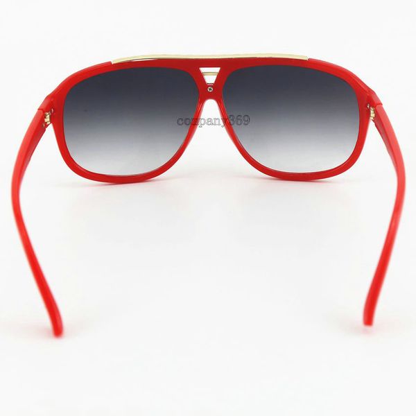 

10pcs sunglasses style fashion big red frame gradient sports eyewear driving sun glasses with box4523453, White;black