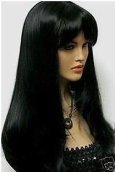 

wigs hair wig fashion new long straight black hair wig woman+beautiful wigs