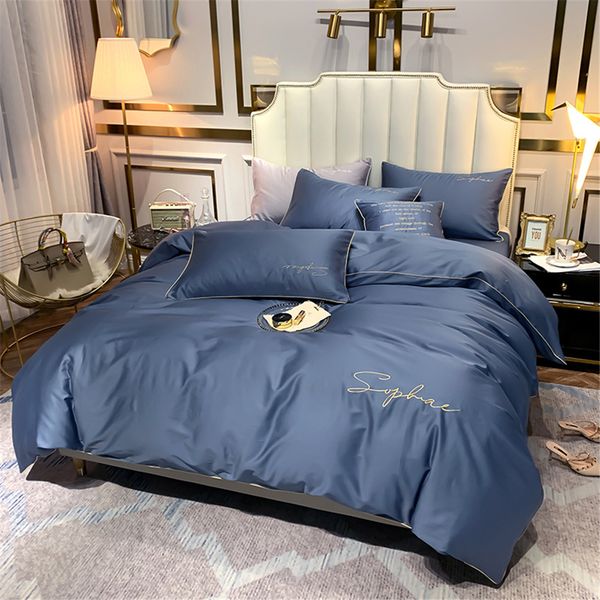 

фирменный взрослый письмо печати хлопок главная комплект постельных принадлежностей дизайнер 1 * постельное белье мода хлопок крышка 2 * нав