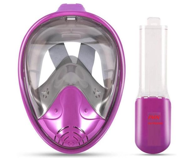

10pcs swimming snorkel mask diving snorkel mask full face easy breath diving