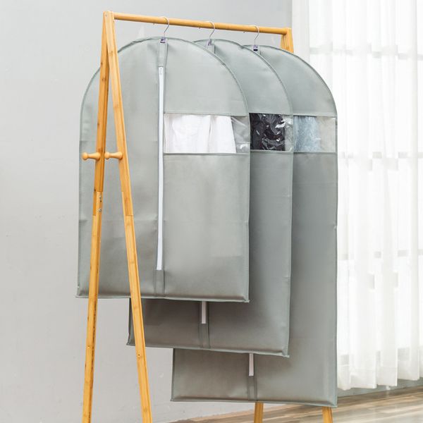

clothes dust cover household hanging coat suit protection storage bag wardrobe storage bag non-woven box