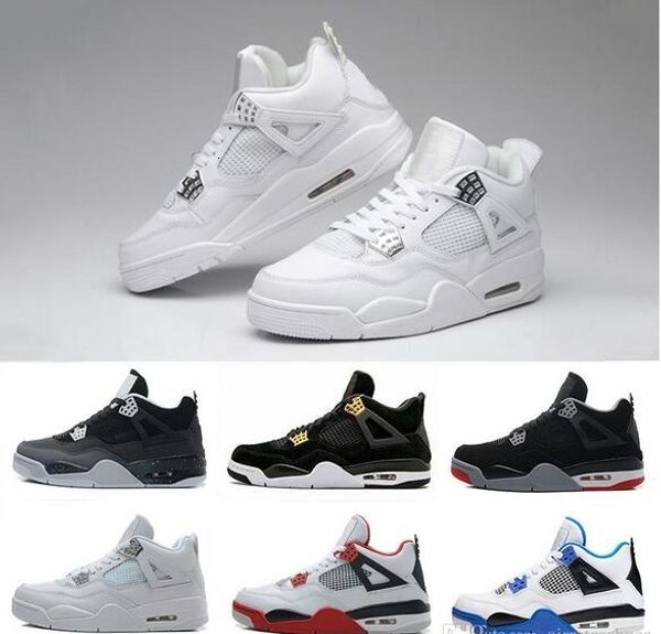

new pure money 4 iv basketball shoes royalty bred sports sneakers men 4s black motorsport game royal blue shoes 41-47