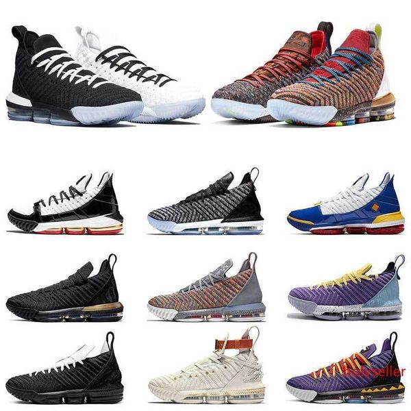 

new arrivel mens 16s basketball shoes 1 thru 5 oreo remix equality home mens athletic trainers sports sneakers size us 7-12