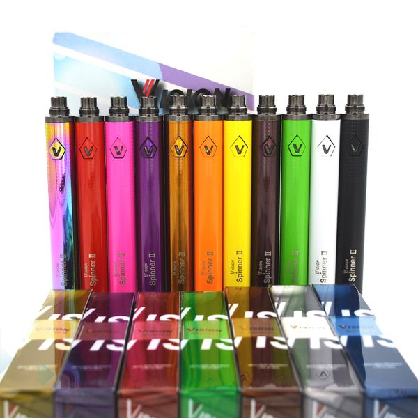 

Vision Spinner 2 II Battery 1600mAh Variable Voltage VV 3.3-4.8V Electronic Cigarette For Vape 510 Ego Thread Atomizers