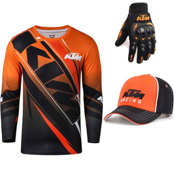 

для ktm racing team мотоцикл с длинным рукавом t-shirt men summer dirt bike running tops мотокросс спорт на открытом воздухе atv mx футболоч