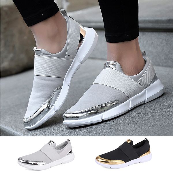 

new fashion women's casual shoes full breathable light walking shoes non-slip, Black