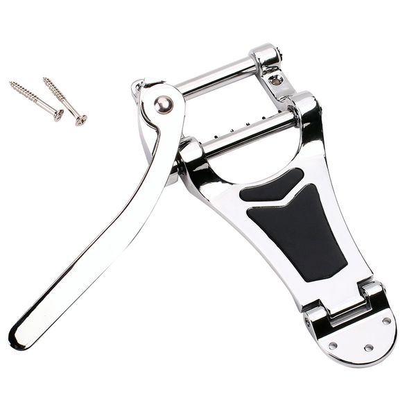 

zinc alloy tremolo tailpiece bridge for les paul guitar chrome