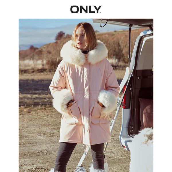 

only 2019 autum winter new arrivals cinched waist down jacket | 119312524, Black