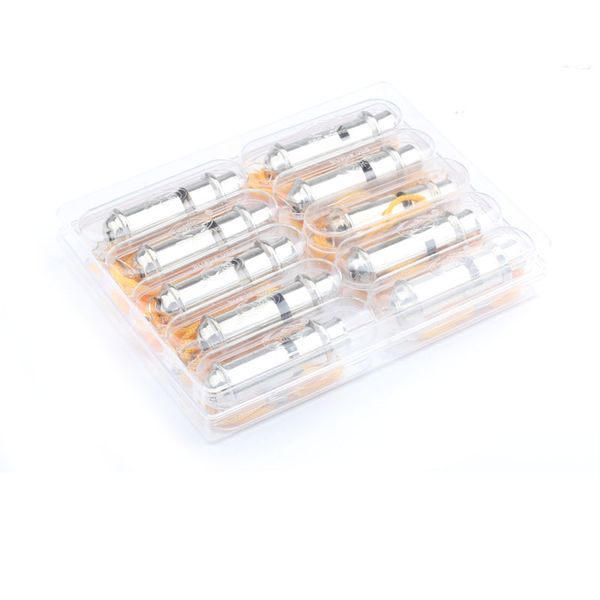

10pcs whistle metal with lanyard bobby sets outdoor survival lifesaving security alarm whistle wholesale