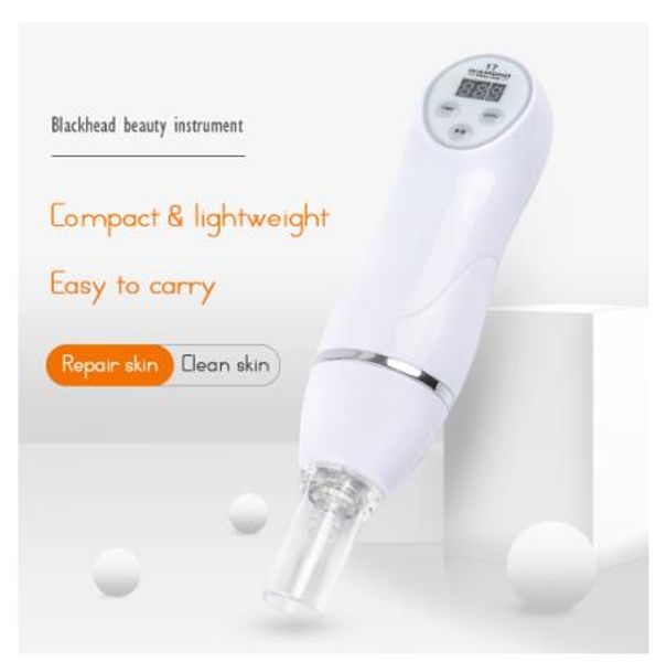 

diamond 17 potable microdermabrasion peeling device blackhead vacuum removal skin peel face nose acne pore vacuum