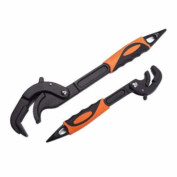 

14-30 / 30-60mm universal key pipe wrench open end spanner set high-carbon steel snap n grip tool plumber multi hand tool