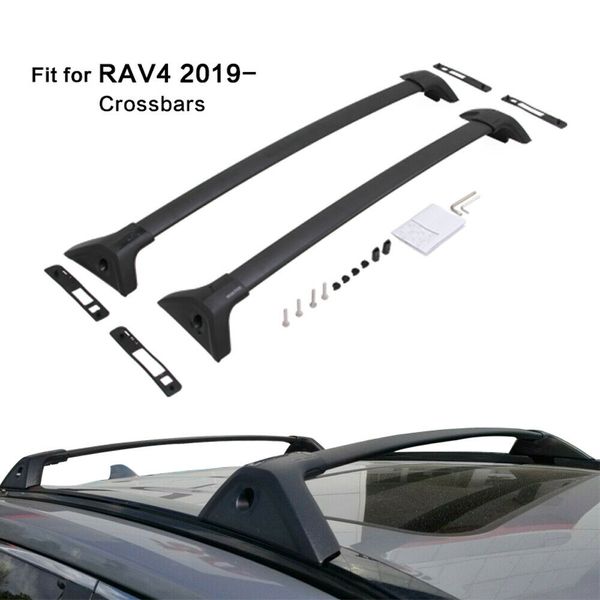 

new cross bars for toyota all new rav4 2019 2020 roof rack set except adventur 2 pcs