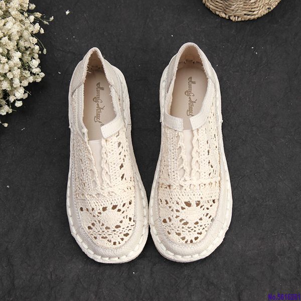 

genuine leather shoes,pure handmade lazy shoes,lace hook ladies flower casual shoes ,sweet art flat shoes,2color, Black