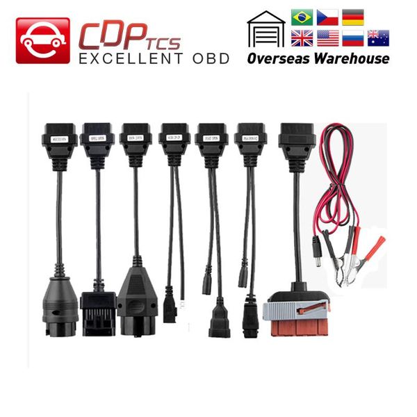 

cdp tcs cdp pro full set car cables truck cables car diagnostic tool obd2 interface leads for tcs pro plus multidiag