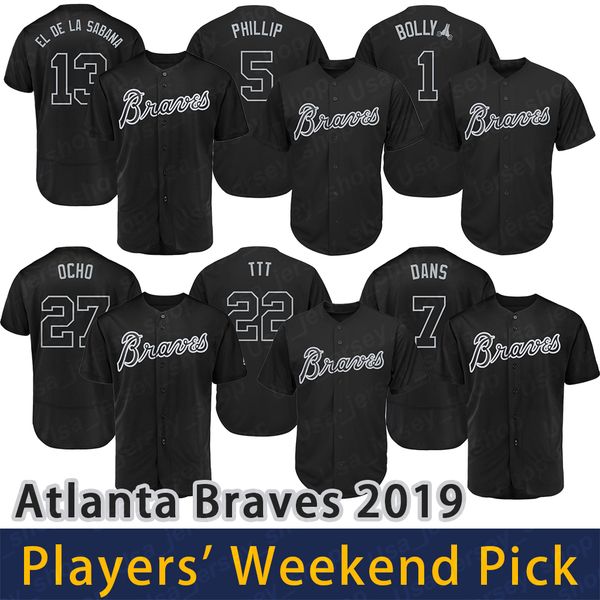 

Atlanta 2019 brave player weekend nickname jer ey au tin riley ronald acuna jr freddie freeman dan by wan on ba eball jer ey