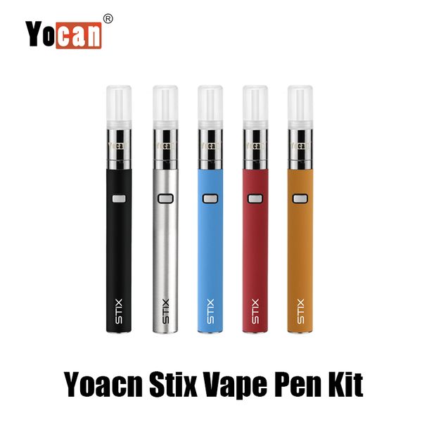 

100% Original Yocan Stix Vape Pen Portable Vaporizer Starter Kits Variable Voltage 320mah Vape Pen Battery Ceramic Coil E Cigarette