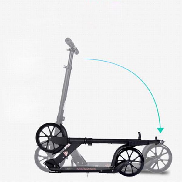 

adultchildren kick scooter foldable pu 2wheels bodybuilding all aluminum shock absorption urban campus transportation