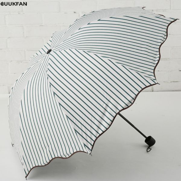 

2019 umbrella rain woman three-folding sunny and rainy umbrella parasol