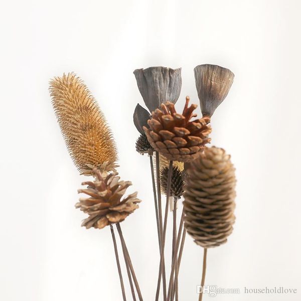 

nordic стиль натуральный высушенный цветок сосна башня искусства высушенный цветок завод оригинальный экологический природный украшение дома