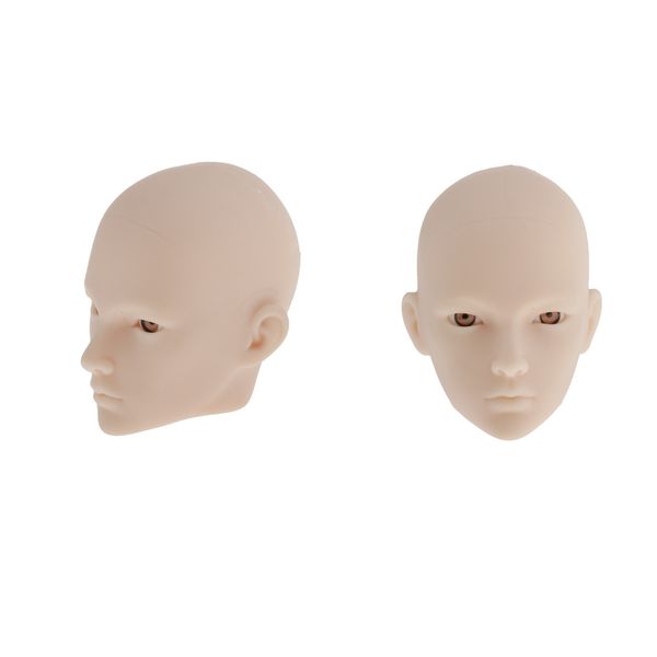 

2 pieces handmade 1/6 girl doll head sculpt diy replacements body supplies