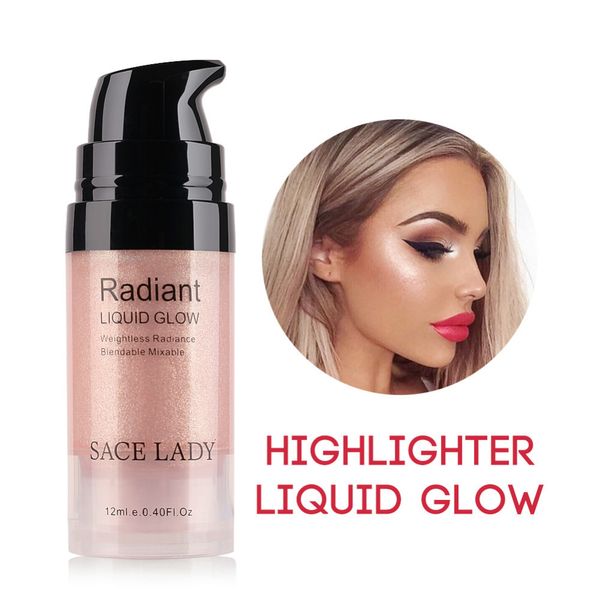 

SACE LADY лицо и глаза 3D осветление Решения High Gloss 3 цвета 12мл Liquid Highlighter Makeup Shimmer Bronzer ос