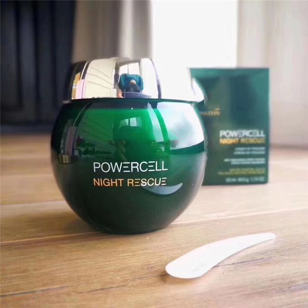 

new powercell night rescue face cream 50ml skinmunity skin care cream, White