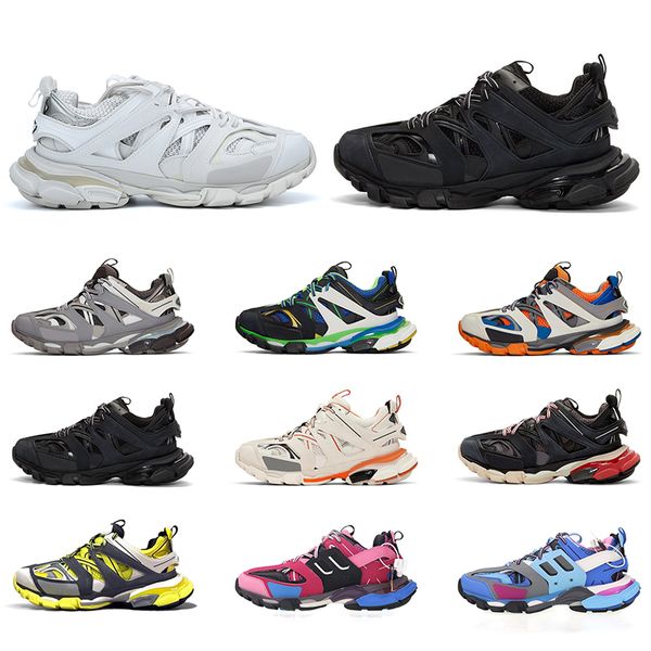 

paris triple s track 3.0 platform men women casual shoes triple black white grey yellow sports sneakers mens trainers size 36-45, White;red