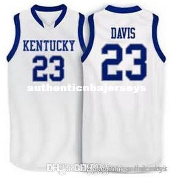 

factory outlet #23 anthony davis kentucky wildcats basketball jerseys blue white embroidery stitched personalized custom any size and name, Black;blue