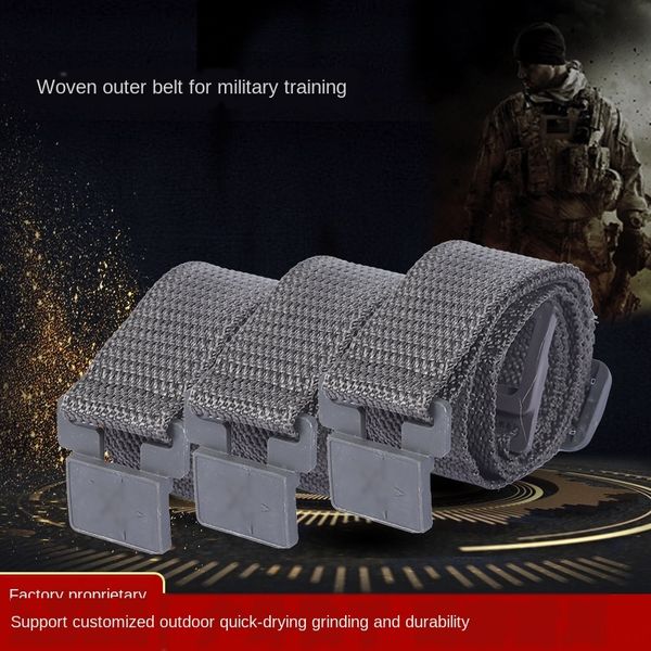 

tactical security special student training pants belt summer campcanvas canvas training belt large quantity, Black