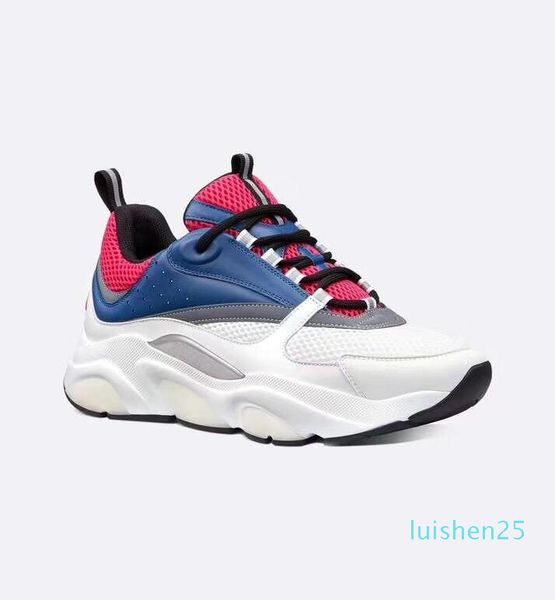

b22 sneaker calfskin trainers men low casual shoes women flat canvas sneaker retro patchwork luxury casual sneaker cotton laces, Black