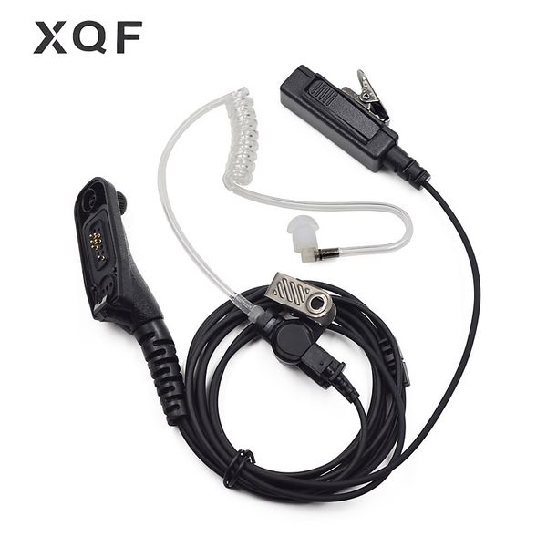 

XQF Air Tube Динамик Микрофон PTT Гарнитура Для Motorola Двухстороннее Радио Walkie Talkie DP4400 DP4401