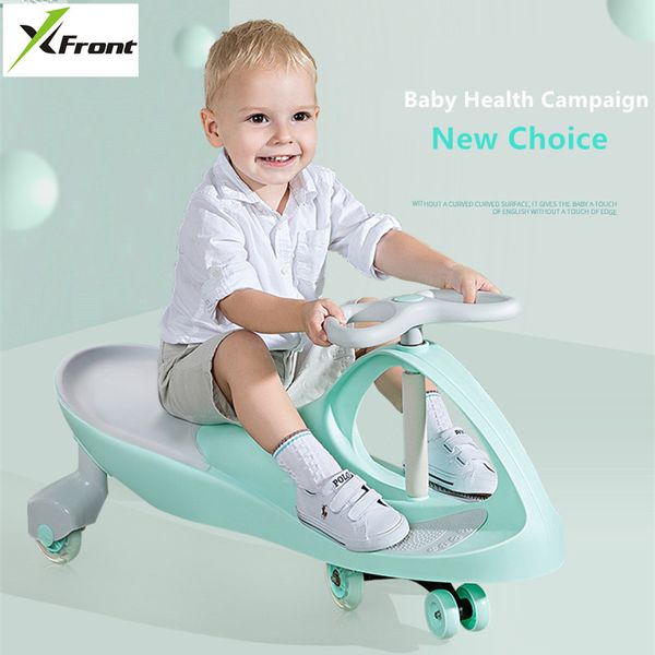 

new twist car child bicycle yoyo trolley caster buggy 1-3 male and female baby mute round swing pedicab vehicle