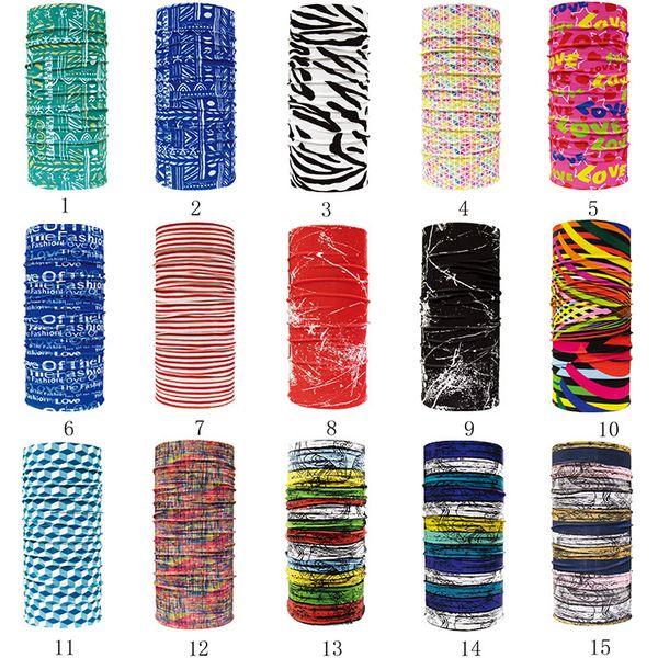 

550 color wholesale magic headscarf cycling dust proof uv-resistant scarf face mask fishing headwear bandana tube neck fashion mask balaclva, Black;white