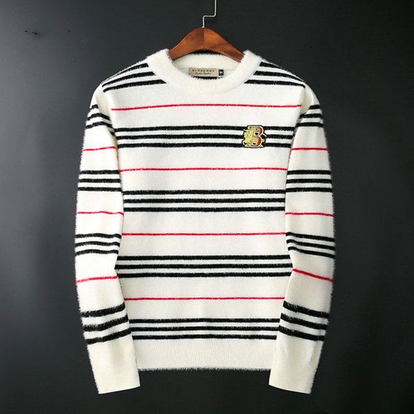

2019 european and american men, chrome heart sweatshirts, round neck sweaters, high-quality comfortable casual style, fashionable men, White;black