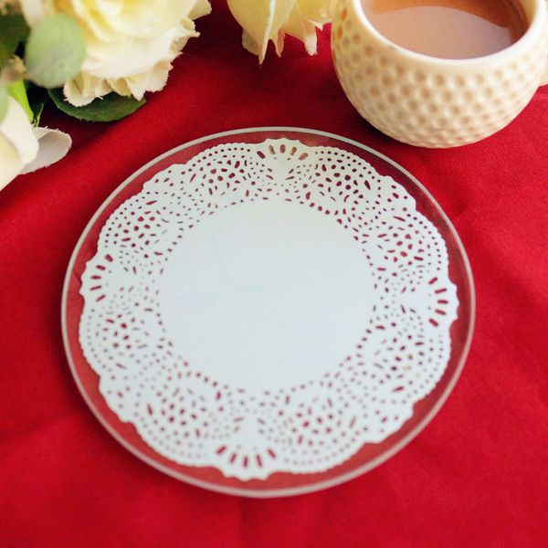 

2pcs table cup mat round coaster placemat baby shower table decoration